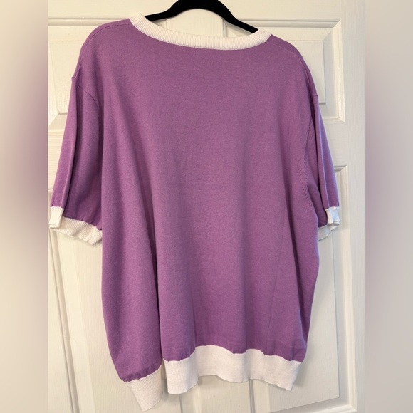 Queen of Sparkles Short Sleeve Sweater - Picture 2 of 3